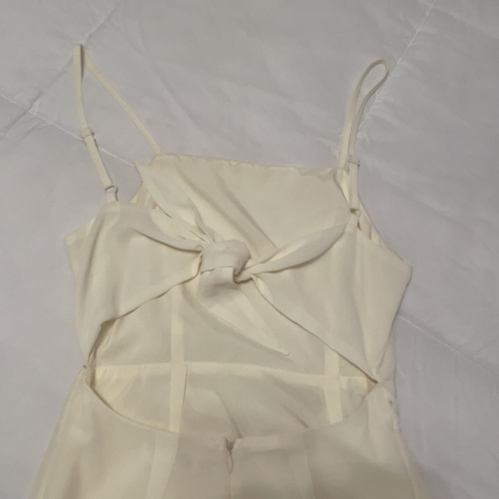 REVOLVE x By The Way. Morgan Layered Mini Dress in Cream - Picture 6 of 6